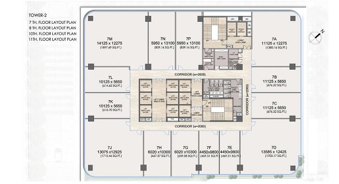 Gaur Alaris 4 BHK Floor Plan